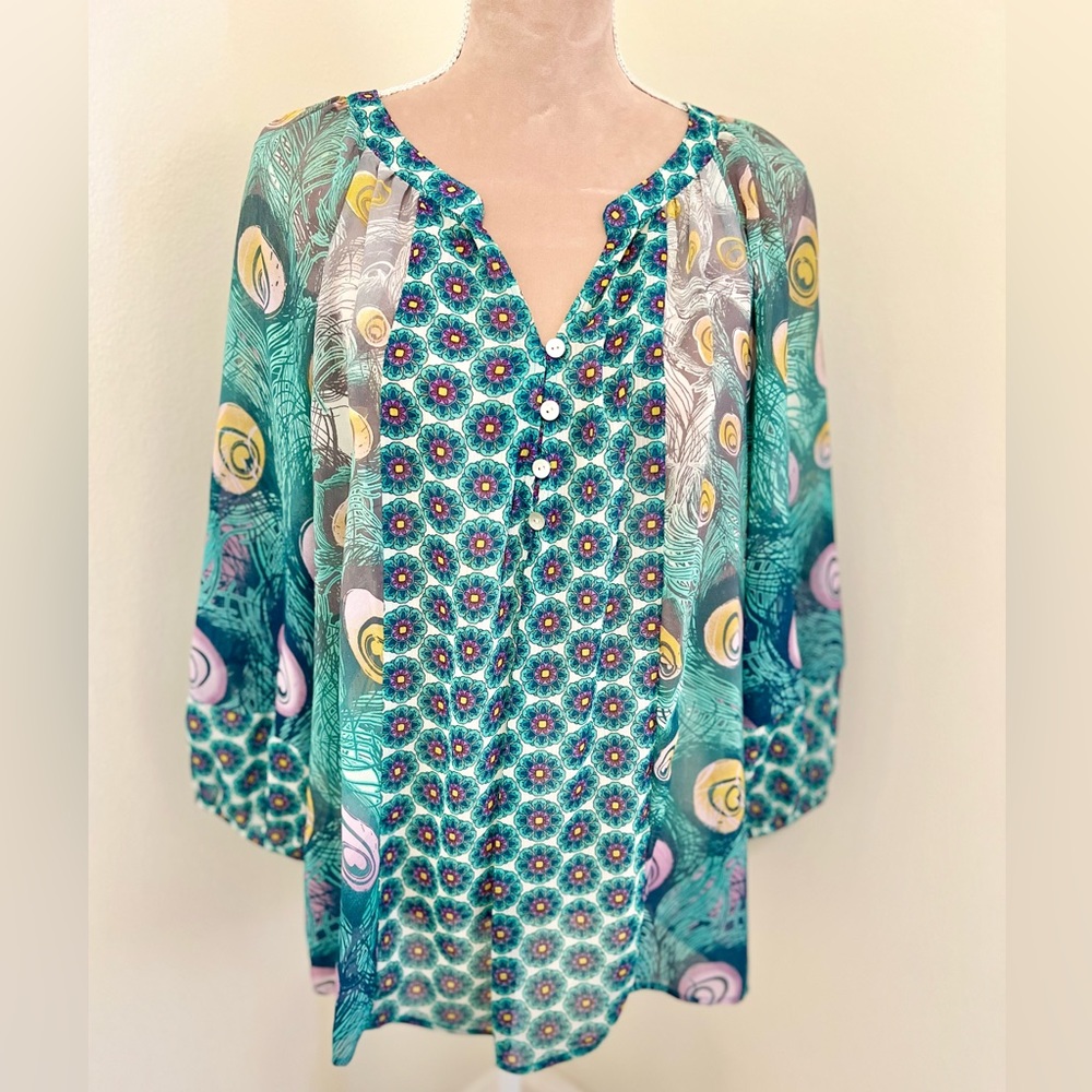 Super fun printed pull over tunic